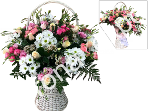 элитные букеты в корзине